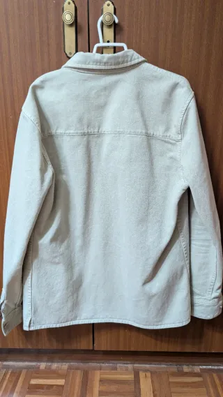 Chaqueta Zara Beige Tela Vaquera