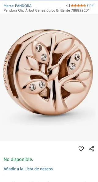 Charm Pandora Reflexions Árbol de la Vida Oro