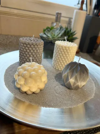 Vela artesanal blanca