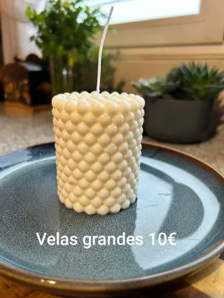 Vela artesanal blanca