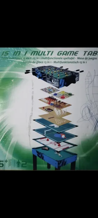 Mesa Multijuegos 15 en 1