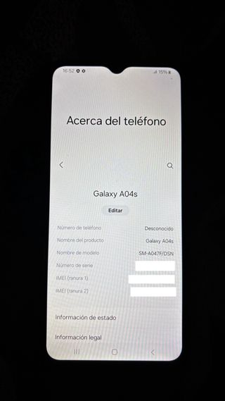 Samsung Galaxy A04s 3/32GB Desbloqueado IMPECABLE