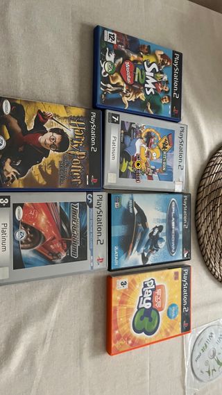 Lote Juegos PS2: Sims 2, Harry Potter, NFS, Simpso