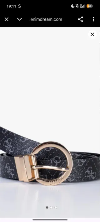 Cinturón Guess Mujer Negro  Guess Belt women