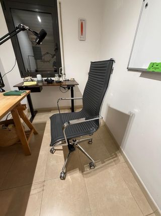 Silla de oficina Ofiprix  gris petróleo