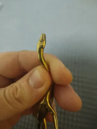 Precioso Plesiosaurio de latón macizo DETALLES