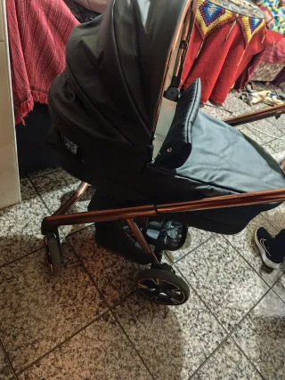 Carro Bebecar Parkour Cross Negro/Rosa.