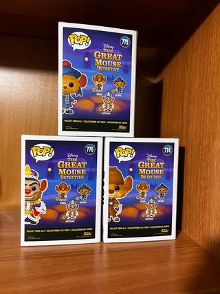 Lote 3 Funkos Disney Great Mouse Detective