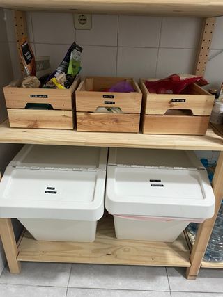 Estantería de pino 2 secciones 174x50x226 cm, IVAR