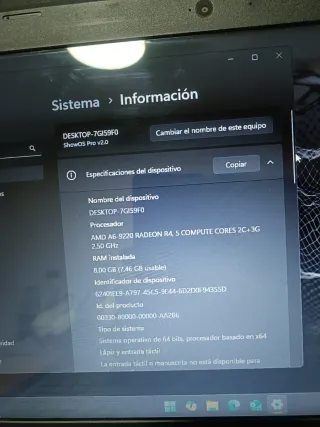 Portátil Acer Negro