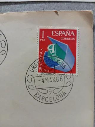 Lote 2 sobres primer día Graphispack 66