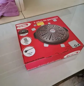 Mesa camilla de madera con cristal