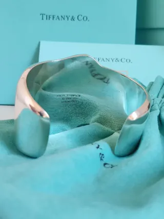 Brazalete Tiffany • Elsa Peretti • Plata de Ley