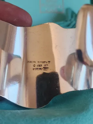 Brazalete Tiffany • Elsa Peretti • Plata de Ley