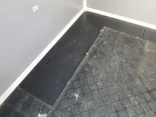 Caseta de Jardín Resina Gris y Blanca