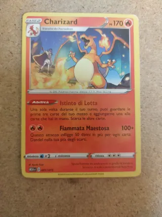 Carta Pokemon Charizard Fase 2 170 HP