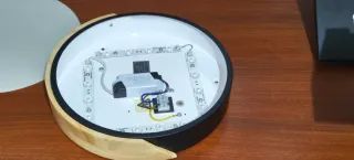 Lámpara LED Metal y Madera