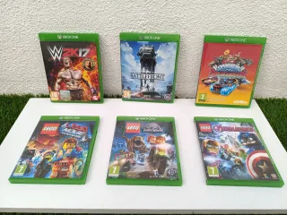 Xbox One Negra + 2 Mandos + Fuente