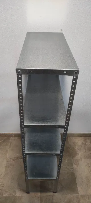 Estantería metálica gris 4 baldas