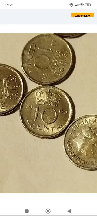 16 monedas 10 céntimos Holanda Reina Juliana