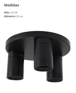 Lámpara Techo Nymane Ikea Negra