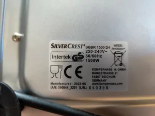 Horno Eléctrico Silvercrest con Grill