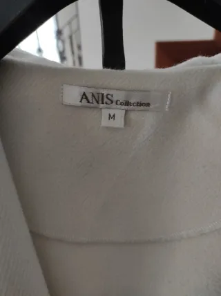 Cappotto Anis a vestaglia bianco panna