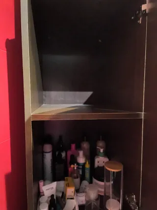 Armario de baño alto madera