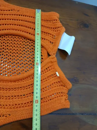 Abito lungo Fracomina Crochet Arancione 42