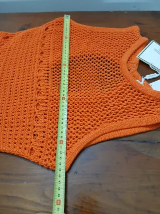 Abito lungo Fracomina Crochet Arancione 42