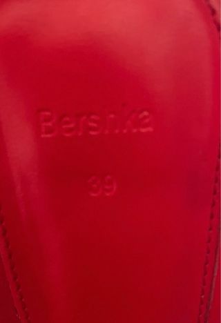 Zapatos Bershka Talla 39 Rojos