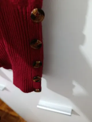 Jersey cuello alto rojo talla única