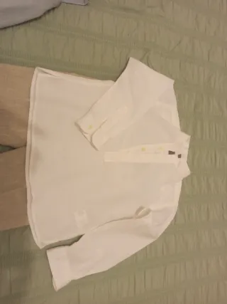 Traje de Comunión VARONES Blanco y Beige