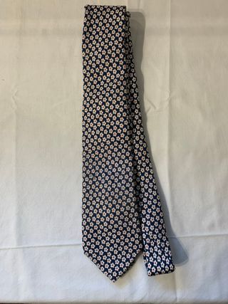 Corbata de seda floral