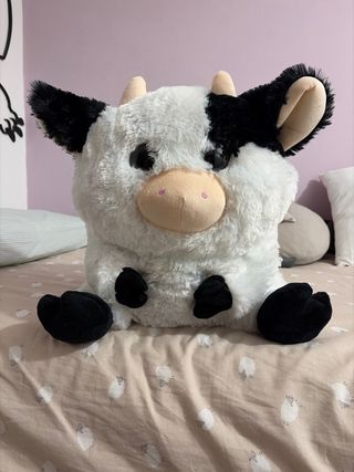 Peluche Vaca Blanco y Negro