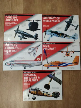 Lote 5 libros aeronáutica.