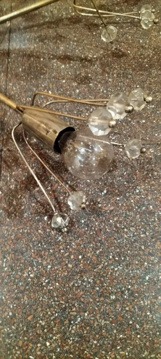 Lámpara de techo Sputnik cristal y metal