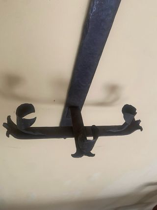 Aplique de pared hierro forjado portavelas