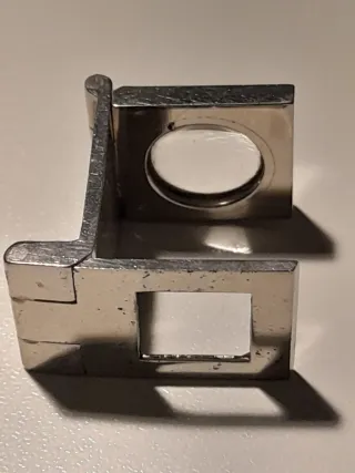 Contafili pieghevole vintage in acciaio