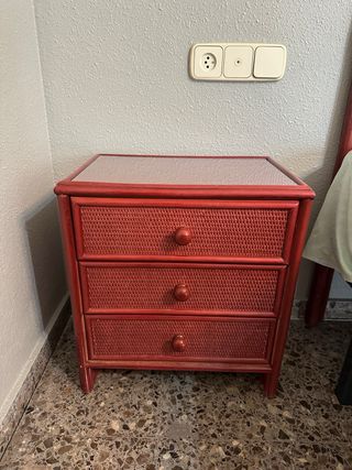 Dormitorio Matrimonio Mimbre y Madera