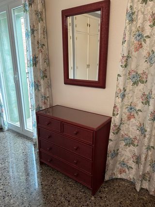 Dormitorio Matrimonio Mimbre y Madera