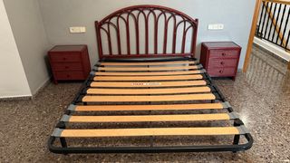 Dormitorio Matrimonio Mimbre y Madera