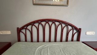 Dormitorio Matrimonio Mimbre y Madera