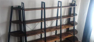 Estanterias metalicas y madera nuevas
