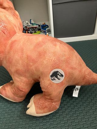 Peluche Dinosaurio Triceratops y T-Rex