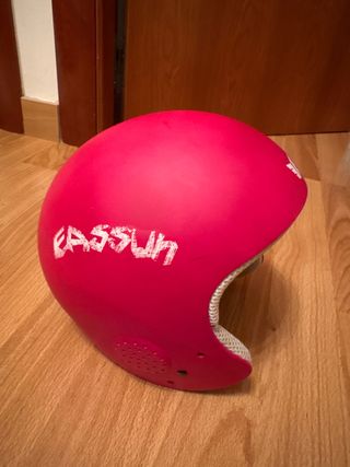 Casco rosa esquí infantil