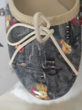 Bailarinas 101 Ballerine Tacon 3cm Gris Multicolor