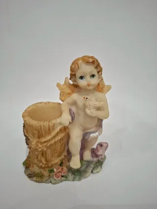 Figuritas Resina Niños y Gatos Años 80