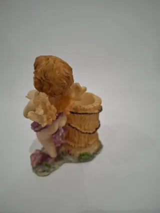 Figuritas Resina Niños y Gatos Años 80