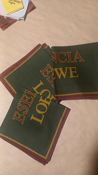 Lote de pañuelos para bolso ó bolsillo años 70.